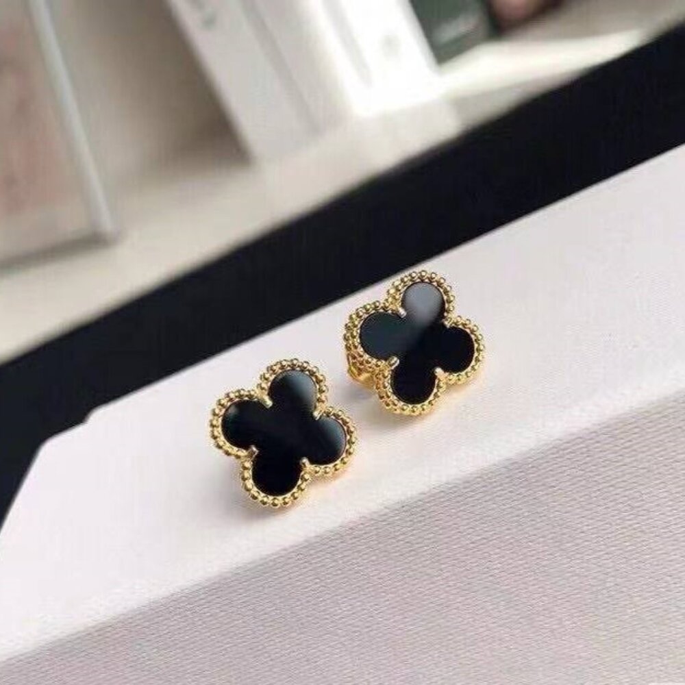 Van Cleef & Arpels Black Onyx Earrings